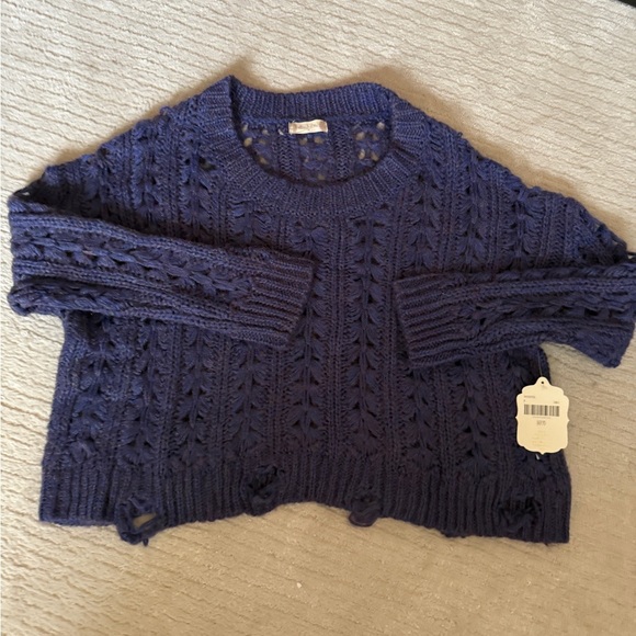 NWT Sweater Purple Crew - Picture 1 of 8
